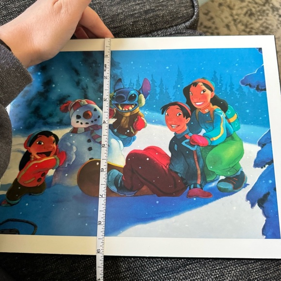 Disney Lilo & Stitch Winter Art Print - Picture 4 of 5
